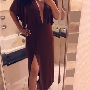 Burgundy dress/gown
